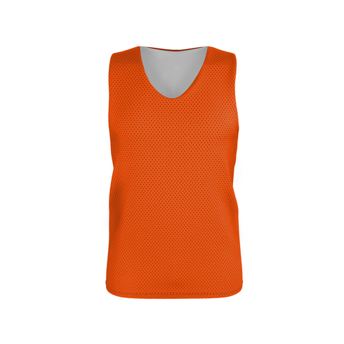 Badger Sport Youth Reversible Mesh Tank (A00118-029703), Color 'Burnt Orange/White'